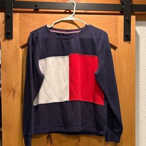 Tommy Hilfiger Navy, Red, and White Sweater
